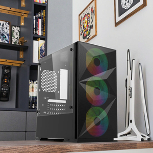 Soeyi caja de ordenador mATX Trường hợp với thiết kế từ tính lọc bụi <span class=keywords><strong>PC</strong></span> tủ trong suốt Acrylic <span class=keywords><strong>Side</strong></span> Bảng điều chỉnh trường hợp máy tính - Product Image 1