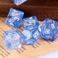 Ensemble de dés RPG personnalisables Udixi avec logo, en résine polyédrique, pour Dungeons and Dragons, avec papier coloré et design personnalisé