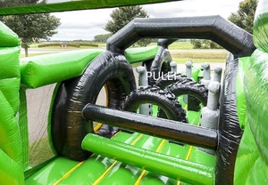 Château Gonflable Tracteur Hardcore Cool, Maison de Rebond Ferme Célébrité Internet, Parcours d'Obstacles en PVC, Capacité 500kg - Product Image 5