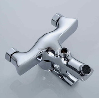 Robinet de baignoire thermostatique mural encastré en acier inoxydable chromé, à poignée unique, eau chaude et froide, modèle moderne, parmi les meilleures ventes