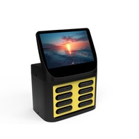 Station de location de batteries externes personnalisable 8 emplacements, chargeur portable, borne de partage de batteries externes 5000 mAh
