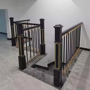 Herrajes arquitectónicos negros satinados de 44 "para balaustres de pasamanos - Product Image 6
