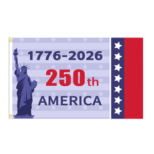 Bandera de Poliéster de 90*150cm con Impresión Digital del 250 Aniversario de la <span class=keywords><strong>Independencia</strong></span> de EE. UU. 1776-2026, Popular de Hannuo, para Promoción - Product Image 2