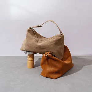 Big Retro Simple Shoulder Bag Versatile Large Capacity Good Quality Genuine Leather Women'S Tote Bag