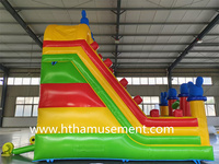 Vente flash : Combo gonflable en PVC, château gonflable coloré avec toboggan, aire de jeux pour enfants, parc sportif