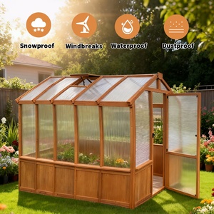 Aérateurs de toit ajustables Jardins de jardin Serres de patio Serre extérieure en bois - Product Image 4