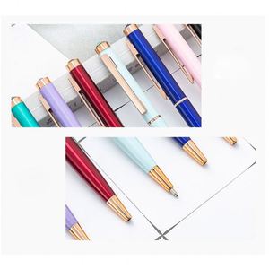 Wholesale Multi-Color Top Diamond Twist Metal Ballpoint <b>Pen</b> With Novel Business Custom Personal Logo Printed for Office Gift - Product Image 2
