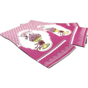 Santian <span class=keywords><strong>Papier</strong></span> Jetable Linge Sensation Invité Serviettes Serviettes Imprimées pour Mariages et Graduations Matériel En Bois - Product Image 5