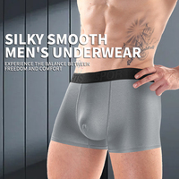 Sous-vêtements classiques en polyester pour hommes, disponibles immédiatement, en stock, sous-vêtements à poche, haute élasticité, lingerie d'été pour hommes
