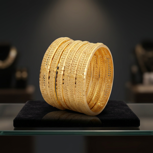 Wholesale 14K 18K 24K Gold Plated Forming Bangles, Fashion Bangles, Traditional Bangles, Brass Gold Filled Jewelry Oro Joyeria. - Product Image 4