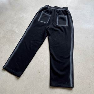 YOUMI Özel Üretim OEM Polar Sıcak Düz Renk Nefes Alabilen Kalın Bol Düz Paça Güneşte Solmuş Ağır Siklet 350g Eşofman Altı Erkek Pantolonu - Product Image 3