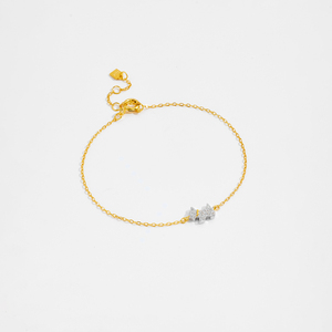 FUAMAY Set di Gioielli in Argento 925 Placcato Oro 18K, Bracciali, Orecchini e Collana con Ciondolo a Forma di Cane Anime per Ragazze - Product Image 3