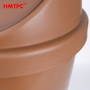 Poubelle en plastique marron de <span class=keywords><strong>50</strong></span> <span class=keywords><strong>litres</strong></span>, style américain simple, économique, pour restaurant de rue - Product Image 4