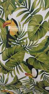 Tela Estampada con Tucanes Tropicales, Tejido de Algodón Transpirable de Gran Ancho para Prendas Femeninas - Product Image 4