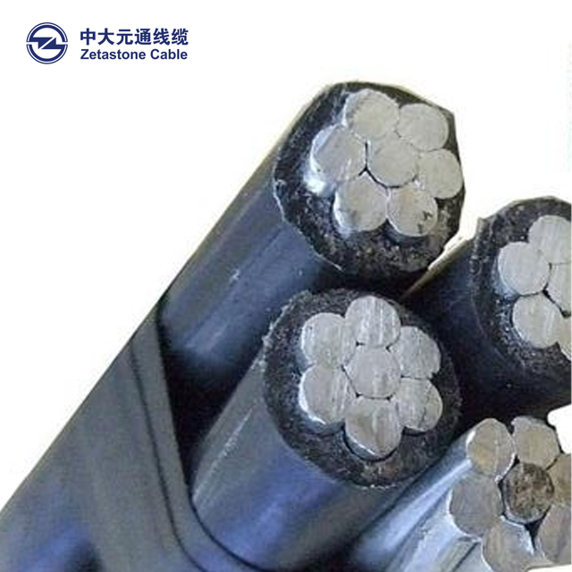 Low Voltage Aluminum Conductor Cables HDPE Insulated Service Drop Overhead Aerial Bundled Cable