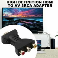 Adaptador de Audio y vídeo HDTV de 1080P a 3RCA, convertidor de componentes de alta definición para proyector de DVD y fuente de alimentación de cámara, salida de CC