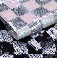Fournisseur d'usine : Tissu en maille de tulle respirant, infroissable, avec broderie de sequins