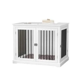 Chenil moderne en bois Cage extérieure de luxe pour animaux de compagnie pour chiens et chats Nid confortable pour petits animaux