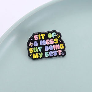 Un poco de lío pero probando mis mejores alfileres de esmalte, graciosos broches coloridos, insignias de solapa para ropa, Decoración, regalo de joyería para amigos - Product Image 1