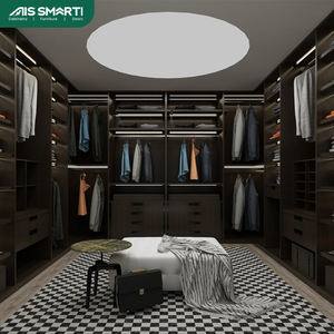 <span class=keywords><strong>Armario</strong></span> de Madera de Diseño Moderno y Elegante de Primera Calidad con Compartimentos Espaciosos, Construcción en MDF para Dormitorios de Hotel, Muebles de Lujo - Product Image 1