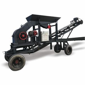 Concasseur à marteaux mobile, capacité 15t/h, facile à utiliser pour le concassage de pierres - Product Image 2