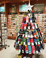 Support de Présentation de Chaussettes en Forme de Sapin de Noël Personnalisé, Moderne, Pliable, Portable, Détachable, Rotatif à 360°, Écologique, Gratuit