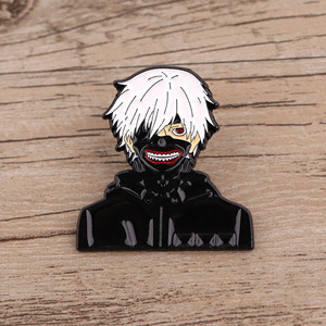 Broches de mode <span class=keywords><strong>Tokyo</strong></span> <span class=keywords><strong>Ghoul</strong></span>, bijoux en métal, artisanat, épingles DIY, badge en alliage, broche d'anime - Product Image 4