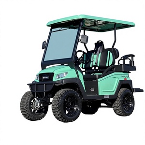 Carrito de Golf Eléctrico de Alto Rendimiento, 4 Plazas, Verde, con Techo y Parabrisas, Peso en Vacío de 300-400 kg, Velocidad Máxima de 30 km/h - Product Image 1