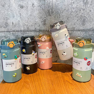 Gourde isotherme en acier inoxydable grande capacité, directement de l'usine, avec double poignée, portable, pour activités sportives en extérieur, pour étudiants - Product Image 3