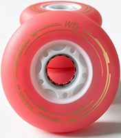 Roues de patins à roulettes LED clignotantes en PU 85A colorées à rebond élevé, résistantes à l'usure, pour freestyle et slalom, vente directe usine