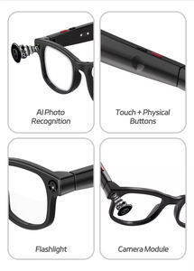 G1 4K Smart <b>Glasses</b> <b>Camera</b> for Wireless Charging Ai Translation 8MP HD Silent Video Recording AI Voice Assistant APP - Product Image 2