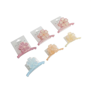 Pinzas para el Cabello con Diseño de Flor, 10 cm, Acrílicas, para Mujeres y Niñas, Accesorio de Moda - Product Image 1