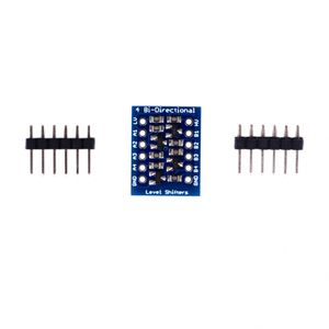 ADIY - Convertidor de Nivel Lógico Lineal Bidireccional Seguro de 4 Canales 2N7002, 2.8V-6V, Uso Industrial, Hecho en India - Product Image 1