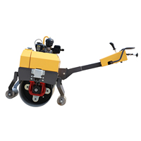Compacteur vibrant routier de 1 à 2 tonnes, petite machine de compactage tandem à entraînement hydraulique, haute performance