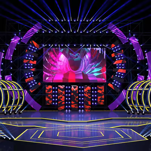 Mur vidéo LED HD 1080P YAKE, écran TV super intérieur pour scène de concert, affichage P3.91, IP65, pour ascenseur, mur vidéo LED HD 3.91mm, 3.91m - Product Image 1