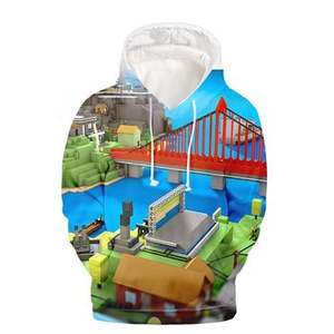 Sweat-shirt à capuche imprimé par sublimation Fitspi en gros avec impression numérique 3D pour adultes - Product Image 2