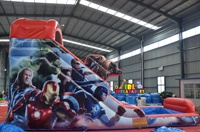 Toboggan Goflable commercial Spiderman Kids Jumper Château de saut gonflable en PVC Maison de rebond et toboggan aquatique