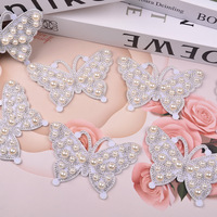 Boutons de manchette en résine avec impression par sublimation, motif papillon perlé, couleur et taille personnalisables, accessoires DIY, style japonais et coréen, quatre saisons SF