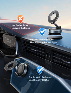 Support de téléphone de voiture Lamicall STCD10 3 en <span class=keywords><strong>1</strong></span>, ventouse puissante, clip pour grille d'aération, support de téléphone pour tableau de bord, support de téléphone de voiture pour pare-brise - Product Image 6