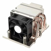 Refroidisseur de processeur de serveur 2U de bonne qualité 7001/7002/7003/9004 SP3/SP5/LGA2011 avec 4/5 caloducs, ailettes en aluminium et base en cuivre