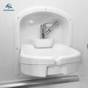 <span class=keywords><strong>Lavandino</strong></span> da <span class=keywords><strong>Bagno</strong></span> Moderno in Acrilico Bianco Incorporato Pieghevole Spessore 5mm Leggero 464*546.7*153mm per <span class=keywords><strong>Camper</strong></span> Roulotte Rimorchio Tiny House - Product Image 3