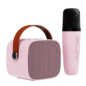Hot Portable Home KTV Audio Set Microphone Sound Karaoke Mini Song Player Wireless BT Children's Speaker Girl's Birthday Gift