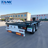 Conteneur d'expédition Transport Squelette Semi Remorque Squelette Conteneur Châssis Camion Semi Remorque Squelette Semi Remorque