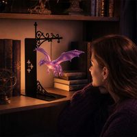 Lampe de bibliothèque Dragon Flottant, Veilleuse LED, Décoration Fantaisie, Design Suspendu pour Coin Lecture, Lumière Chaude, CRI 90, 25000 Heures