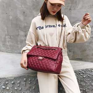 Bolso clásico de gran capacidad de cuero PU para mujer, bolso bandolera de un solo hombro a cuadros de alta calidad para mujer - Product Image 6