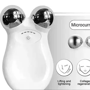 V-Shape Face Lift Ems Ion Facial Microcurrent Device Skin Tightening Facial Massager Roller