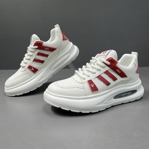 Zapatos Casuales de Diseño de Lujo para Hombre, Color Blanco Grueso, Nuevos de Primavera, Modelo Black Torre, con Forro de Malla Transpirable y Suela Sintética Deportiva - Product Image 1