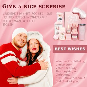 Luxury <strong>Pink</strong> Spa <strong>Gift</strong> Set for Mother's Day Self Care Kit with Tumbler Scented Candle &amp; Bath Bomb Perfect <strong>Gift</strong> for Mom - Product Image 6