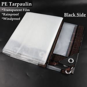 Bâche <span class=keywords><strong>de</strong></span> jardin et <span class=keywords><strong>de</strong></span> balcon en tissu imperméable PE transparent personnalisé Couverture <span class=keywords><strong>de</strong></span> protection des plantes Bâche <span class=keywords><strong>de</strong></span> film pour serre - Product Image 2