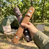 Plateau à dés en cuir véritable enroulable avec fermeture à pression, support de rangement portable pour dés, tapis de jeu pliable pour dés, accessoires de jeu de société RPG